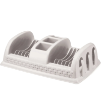 ESCORREDOR DE PRATOS RATTAN 3 EM 1 BRANCO 096/B