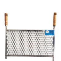 GRELHA MOEDA TODA INOX Nº1 40X30