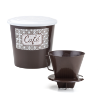 KIT CAFE 2PÇS POTE 2,4LTS+PORTA FILTRO 289 C/6