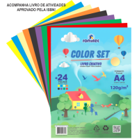 LIVRO ATIVID.COLOR SET 120G A4 CORES C/24F 5657RL