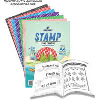 LIVRO ATIV.CRIATIVE STAMP 120G C/24FLS 5655