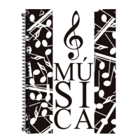 LIVRO CADERNO C/TEORIA MUSICAL ESP.OF.70FLS 7864RL