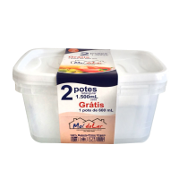 CONJ.POTES RET.1500ML PG 2 GRAT.600ML 3515 C/12