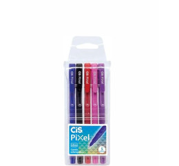 CANETA ESF.PIXEL 1.0 CORES SORT.C/5 730000