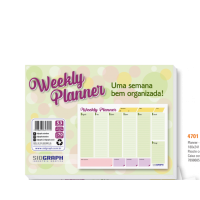 PLANNER SEMANAL 53FLS 241X180 C/10 4701