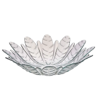 CENTRO DE MESA FOLHAS TRANSP.38CM PRES.V1496