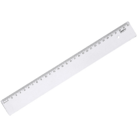 REGUA CRISTAL 30CM LARGA REFORCADA CART.10270017